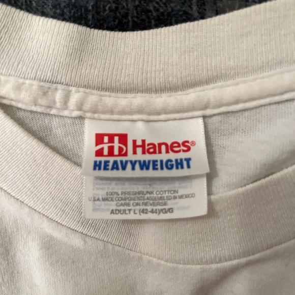 Hanes Western Bums Heavy Weight T-Shirt - Picture 3 of 3